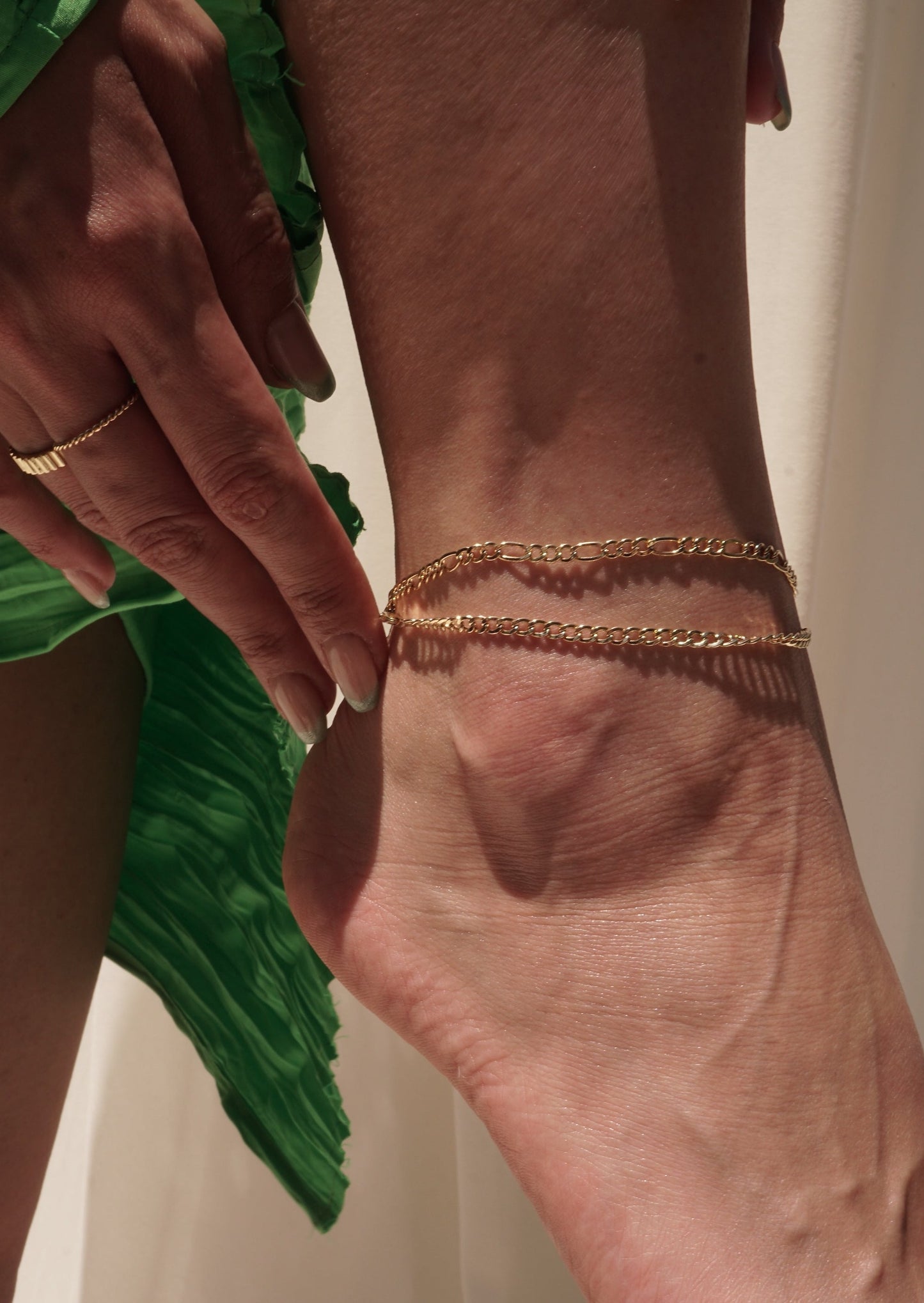 10k Gold Curb Chain Anklet