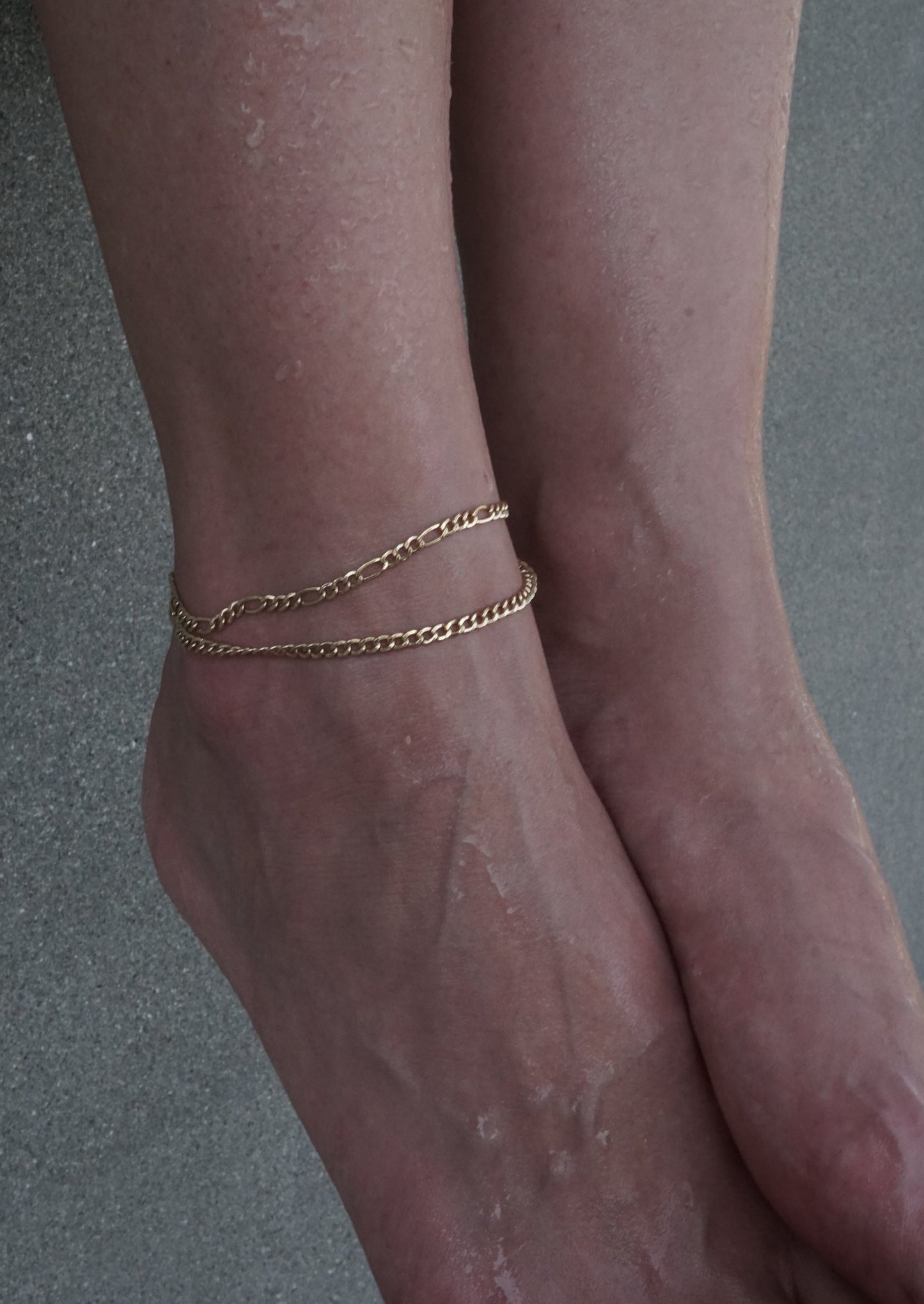 10k Gold Figaro Anklet