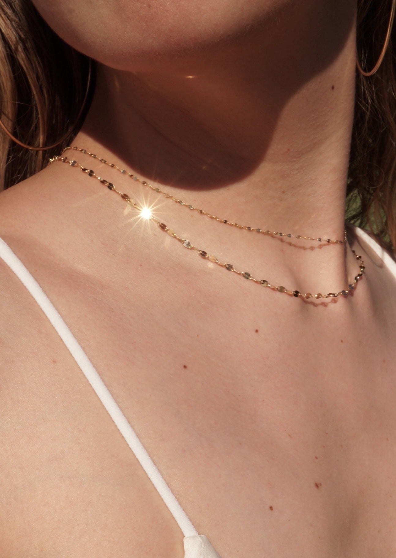 14k Gold Thicker Twinkle Chain
