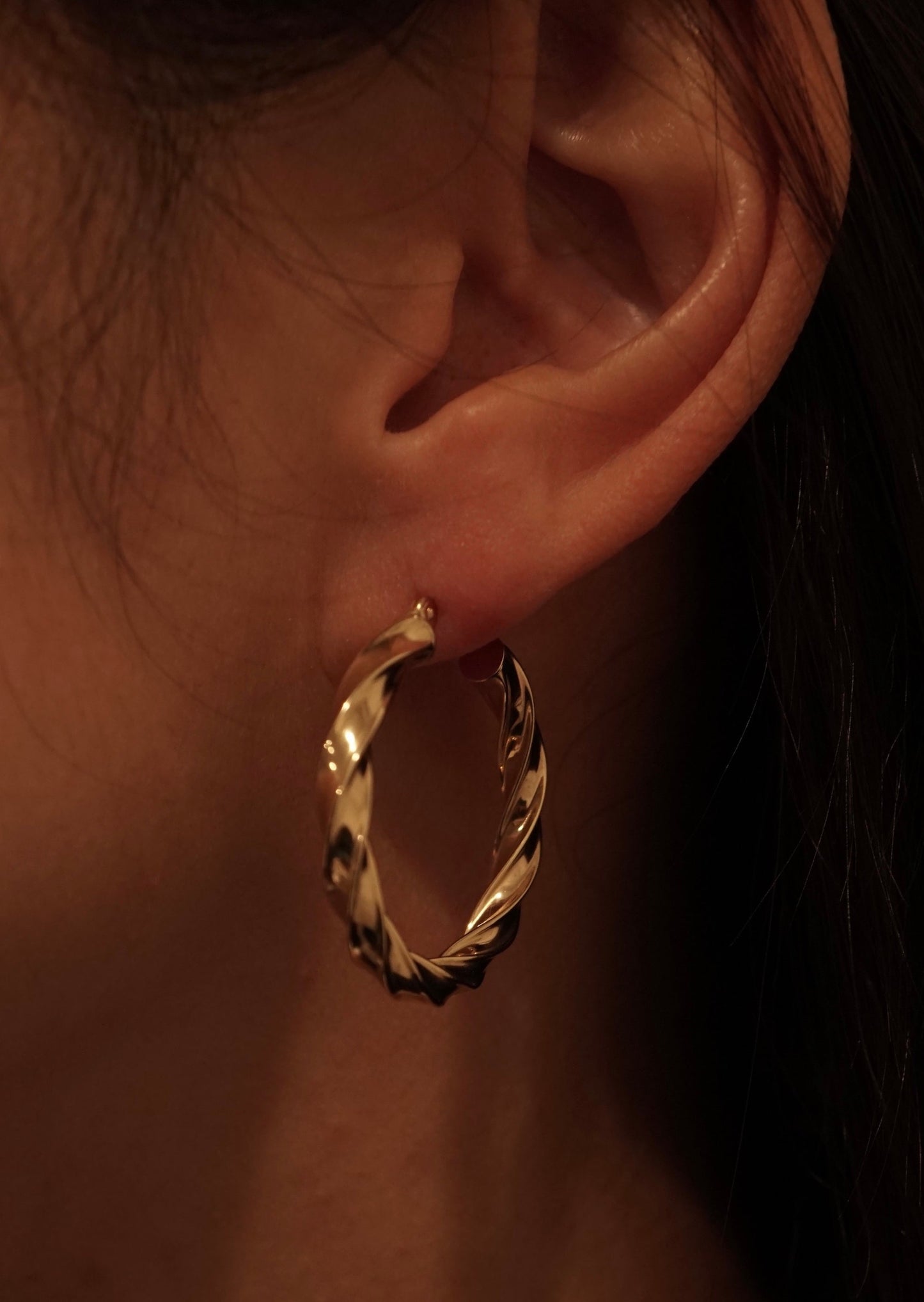 14k Gold Candy Hoops