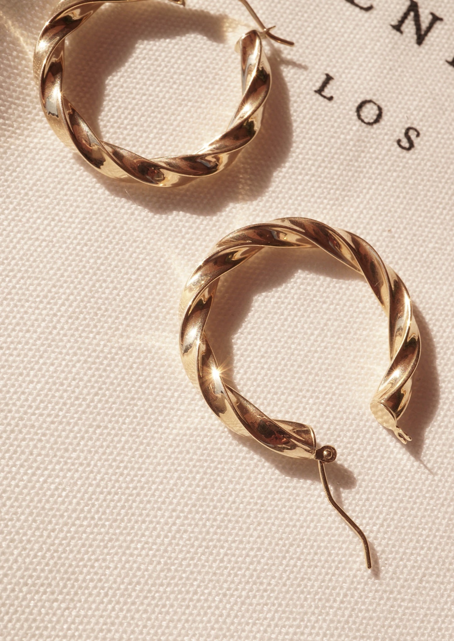 14k Gold Candy Hoops