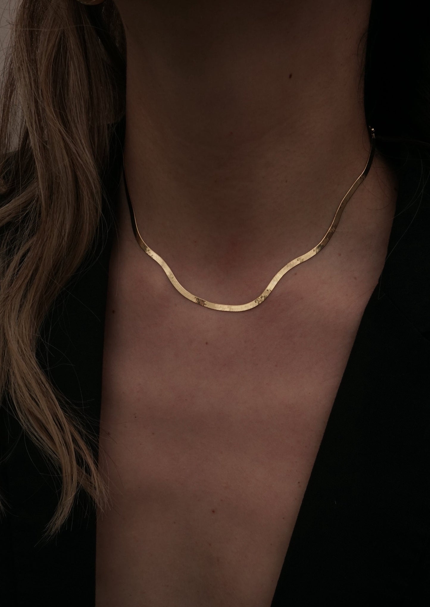 10k Gold Herringbone Chain